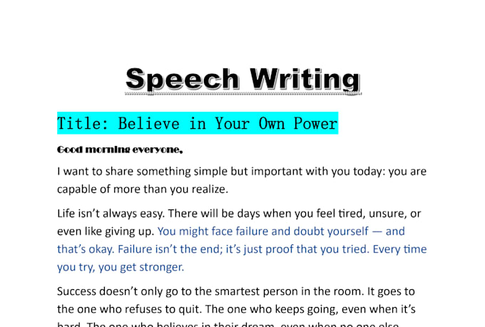 craft a powerful and personalized speech for any occasion